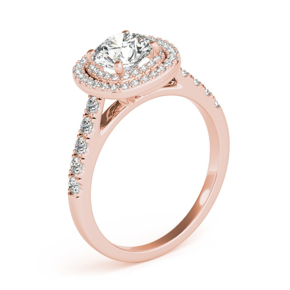 2.00 Ct DE/VS Lab-Grown Diamond Halo Engagement Ring in Platinum Ð UK Hallmarked