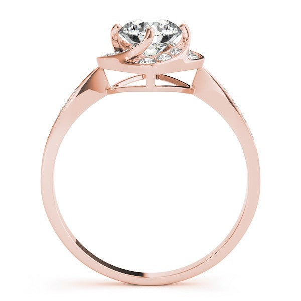 2.00 Ct Lab-Grown Diamond Halo Engagement Ring in 18K White Gold