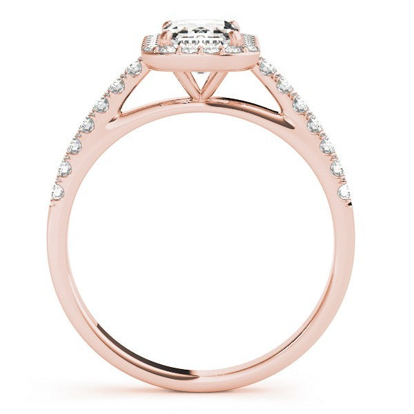 2.00Ct DE/VS Lab Grown Emarald Diamond Halo Engagement Ring Platinum