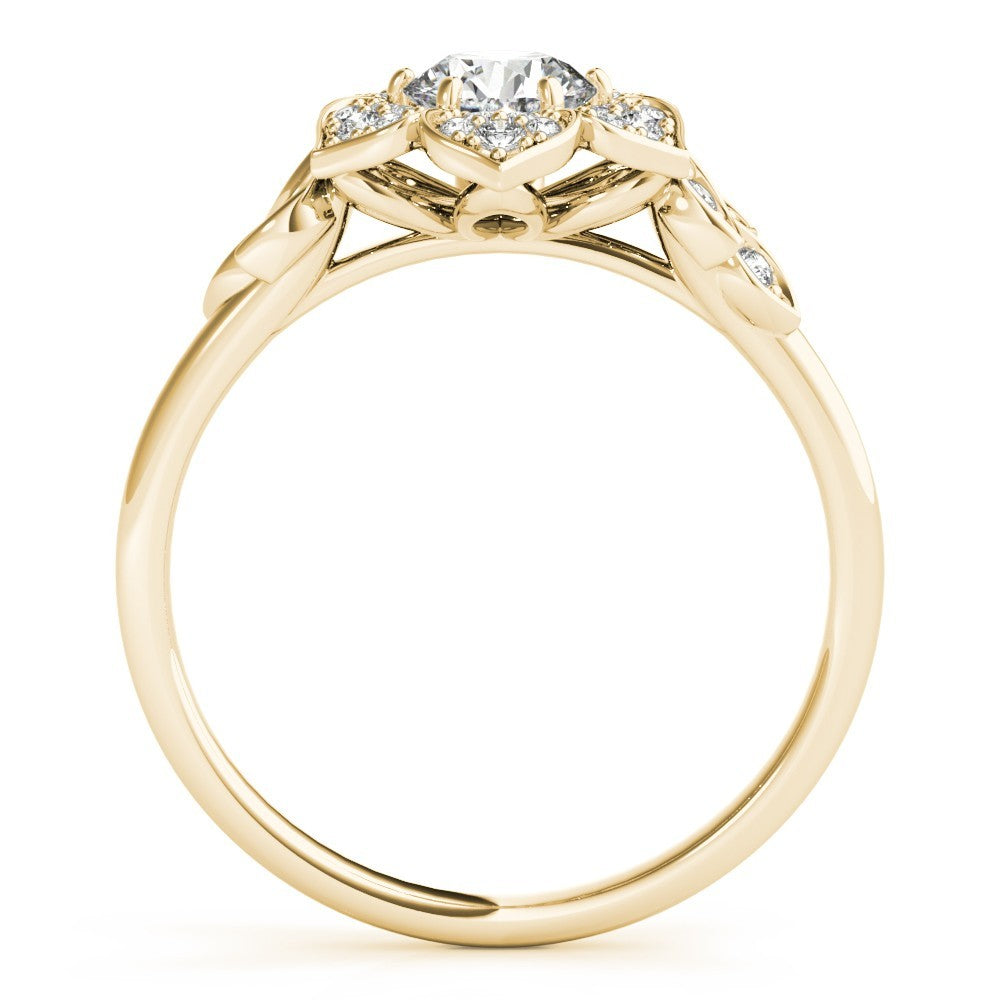 Lab-Grown Diamond Halo Engagement Ring in Platinum UK Hallmarked