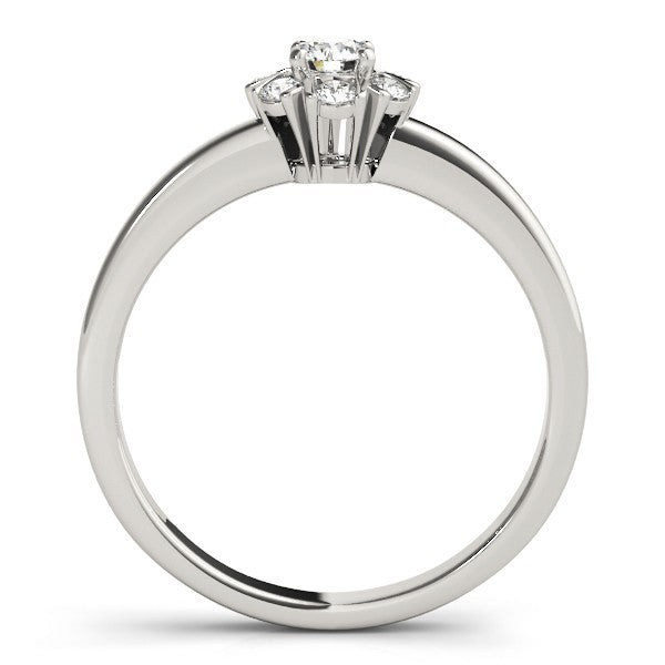 Lab-Grown Diamond Halo Engagement Ring in 18K Yellow Gold ÐUK Made