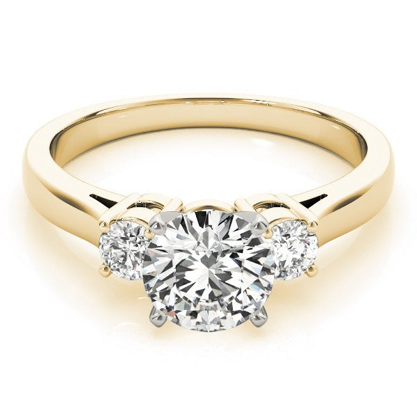 0.50Ct - 2.00Ct DE/VS Lab Grown Round Diamond 3 Stone Engagement Ring Platinum