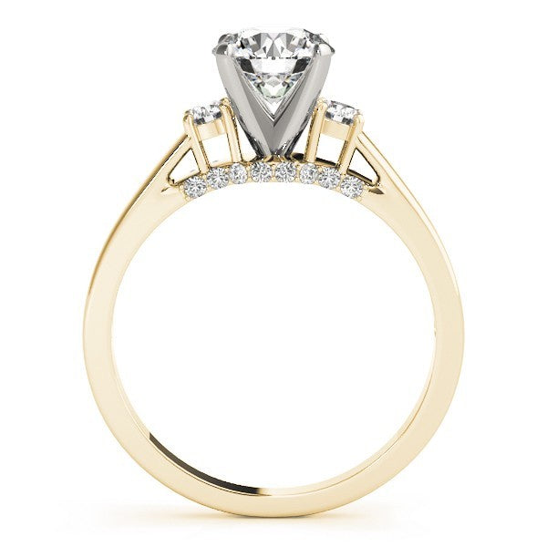 Round Cut Lab Grown Diamond Trilogy Engagement Ring Platinum DE/VS 2.00Ct