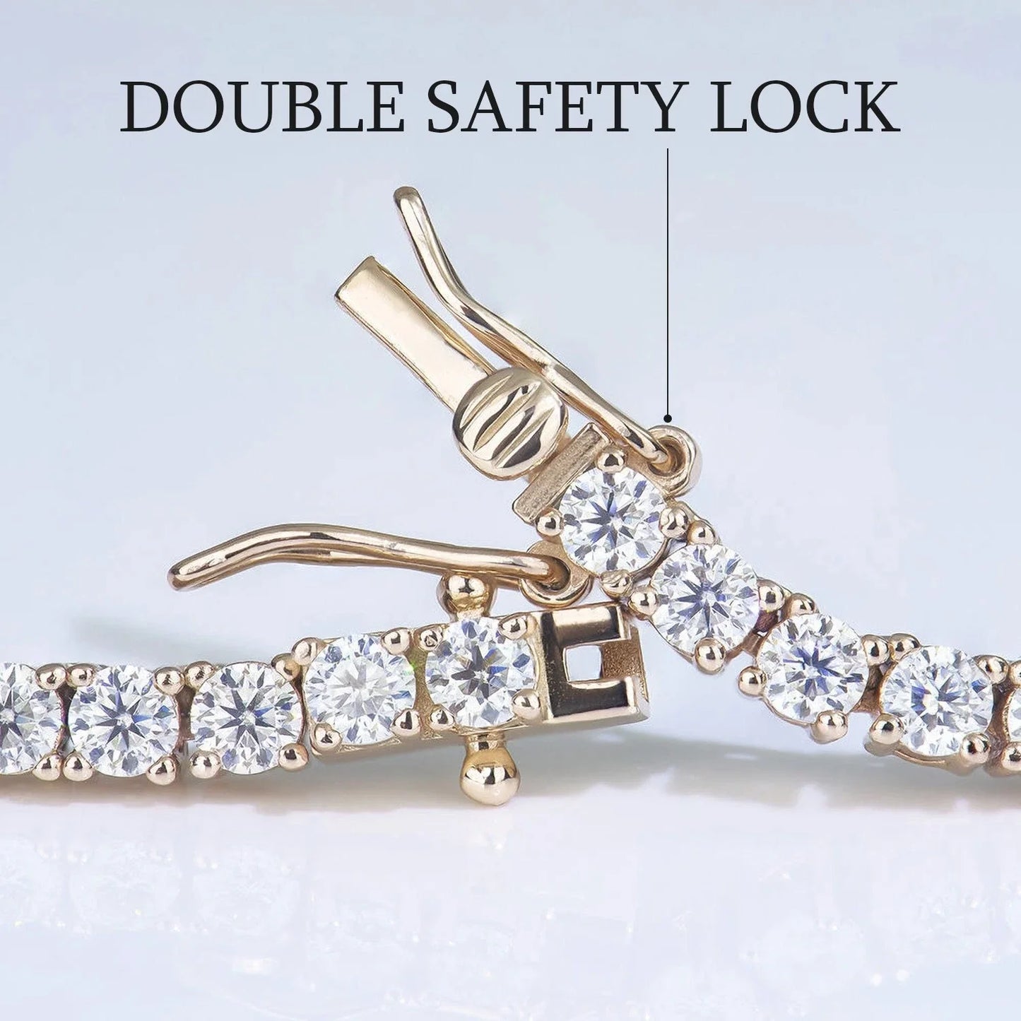 5.25Ct Natural Round Diamond Tennis Bracelet In Yellow Gold