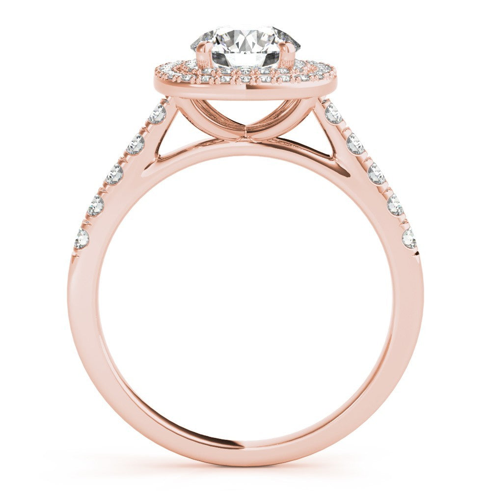 2.00 Ct DE/VS Lab-Grown Diamond Halo Engagement Ring in Platinum Ð UK Hallmarked