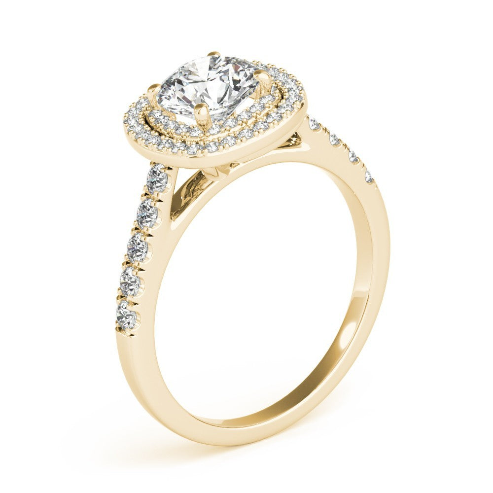 2.00 Ct DE/VS Lab-Grown Diamond Halo Engagement Ring in Platinum Ð UK Hallmarked