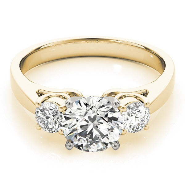 Classic Round Diamond 3 Stone Engagement Ring Platinum Lab Grown 2.00Ct DE/VS