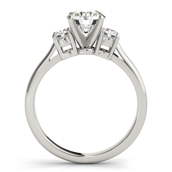 0.50Ct - 2.00Ct DE/VS Lab Grown Round Diamond 3 Stone Engagement Ring Platinum