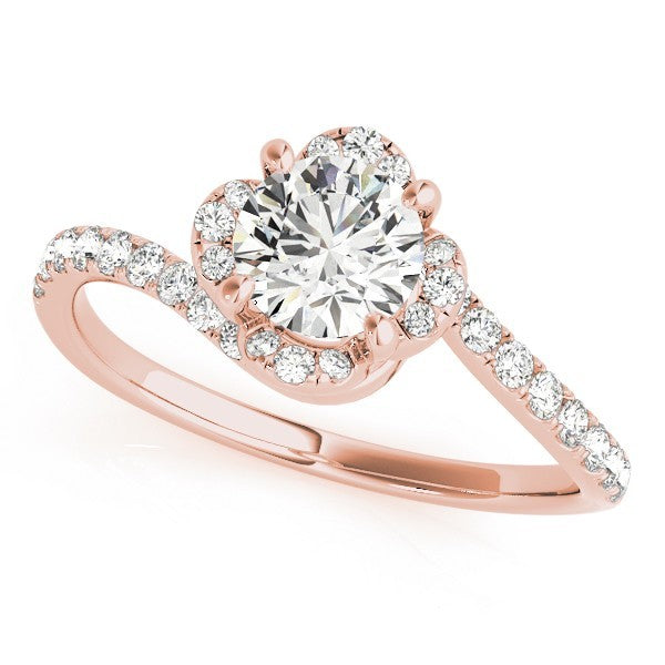 2.00Ct DE/VS Lab Grown Round Diamond Halo Engagement Ring 18K White Gold