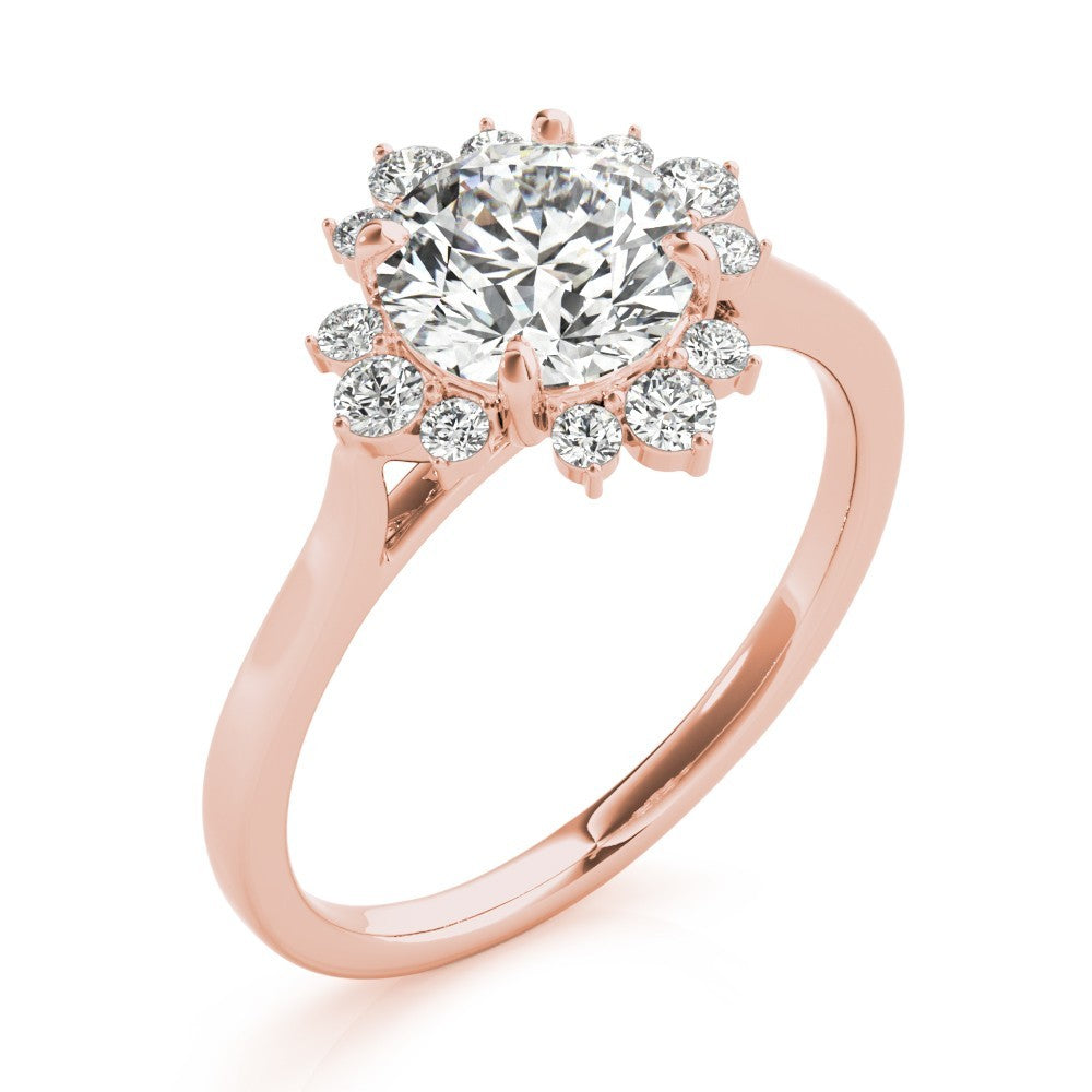 2.00 CT Lab-Grown Diamond Halo Engagement Ring in Platinum UK Hallmarked