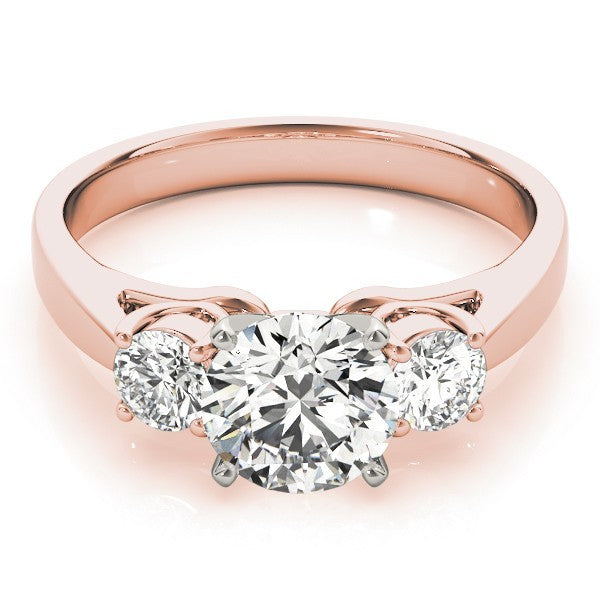 Classic Round Diamond 3 Stone Engagement Ring Platinum Lab Grown 2.00Ct DE/VS