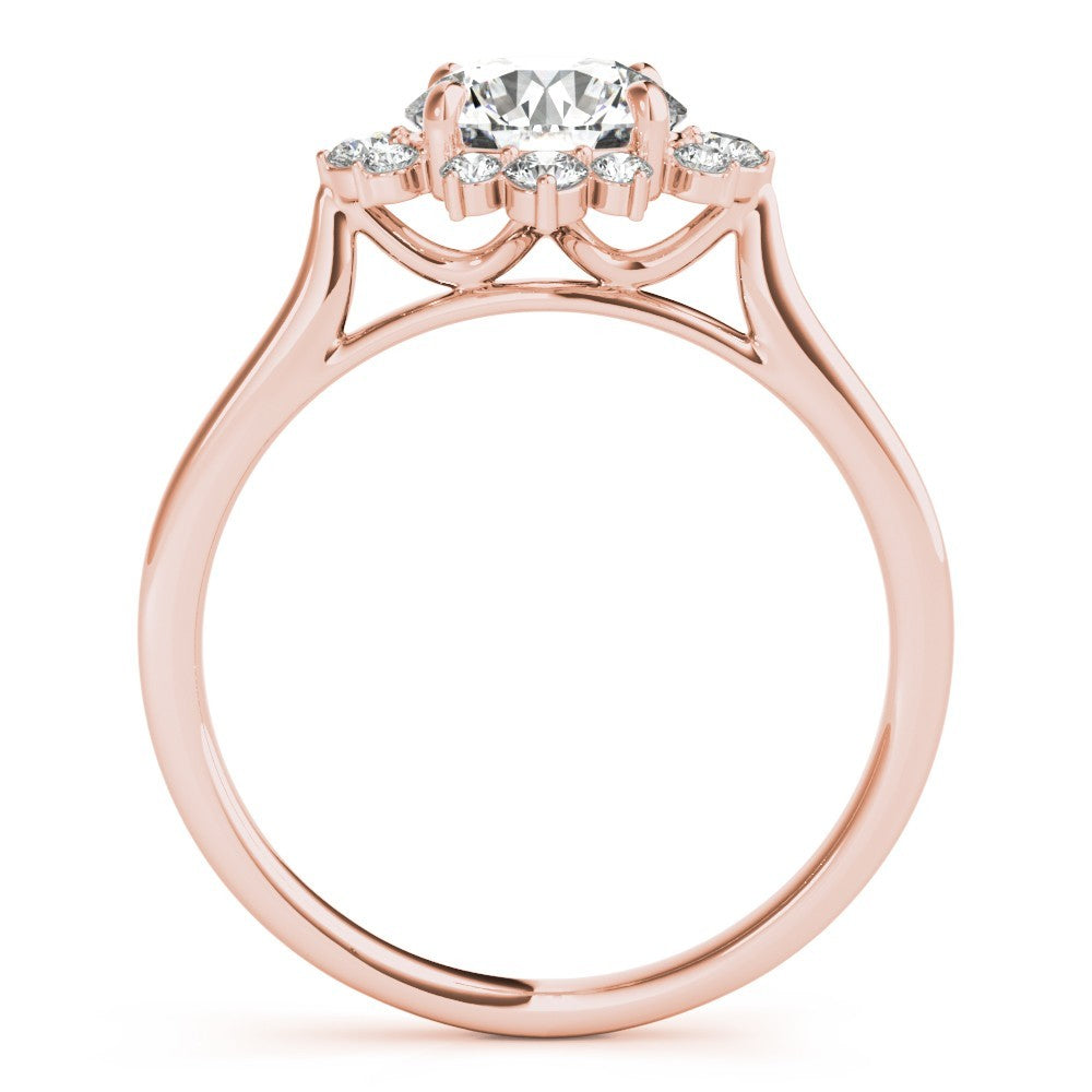 2.00 CT Lab-Grown Diamond Halo Engagement Ring in Platinum UK Hallmarked