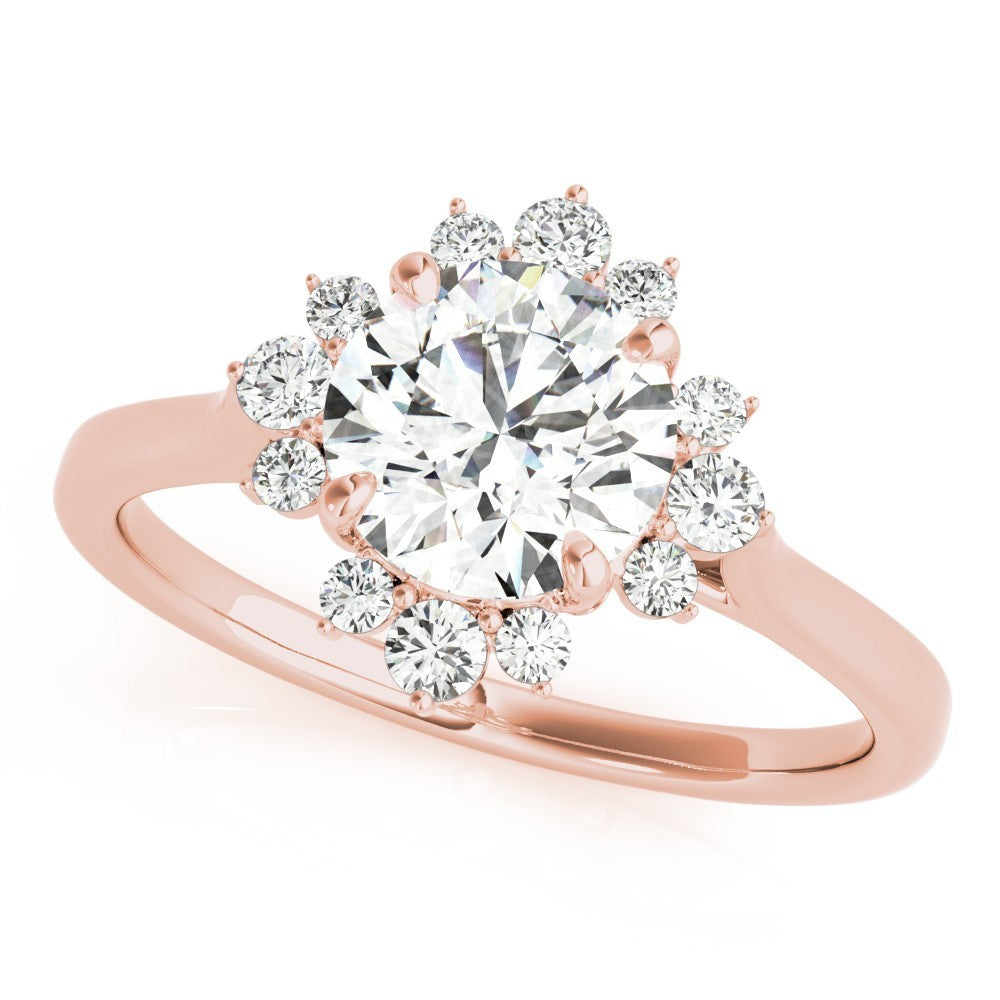 2.00 CT Lab-Grown Diamond Halo Engagement Ring in Platinum UK Hallmarked