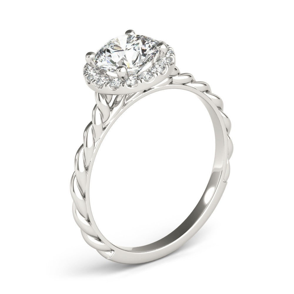Lab-Grown Diamond 2.00 CT Halo Engagement Ring in Platinum UK Hallmarked