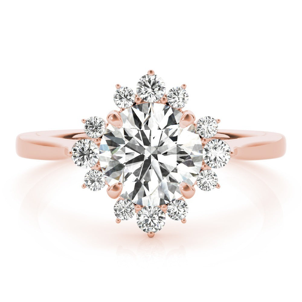 2.00 CT Lab-Grown Diamond Halo Engagement Ring in Platinum UK Hallmarked