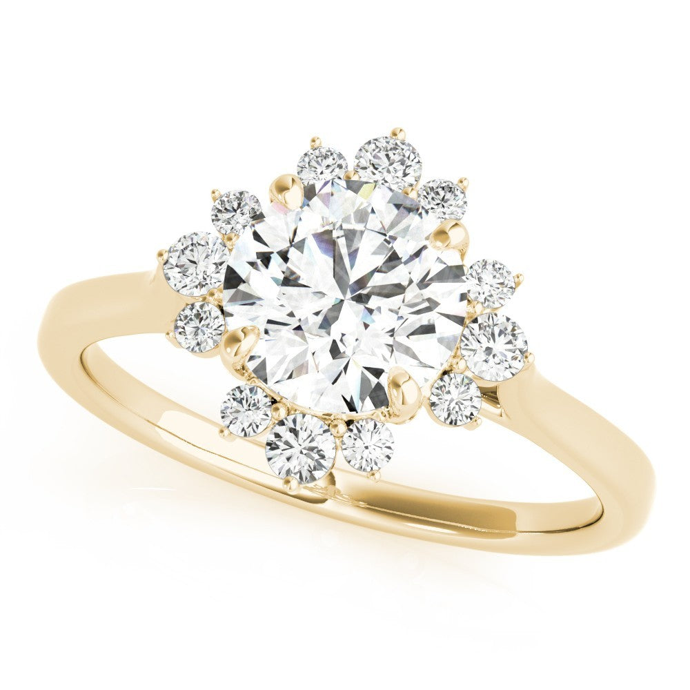 2.00 CT Lab-Grown Diamond Halo Engagement Ring in Platinum UK Hallmarked