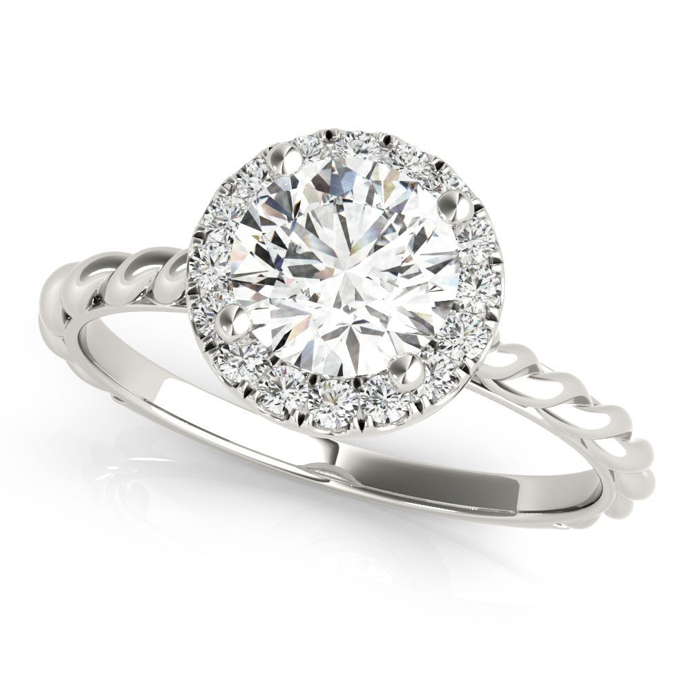 Lab-Grown Diamond 2.00 CT Halo Engagement Ring in Platinum UK Hallmarked