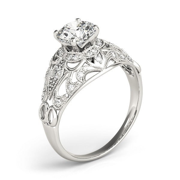 2.00Ct DE/VS Lab Grown Round Diamond Halo Engagement Ring 18K Yellow Gold