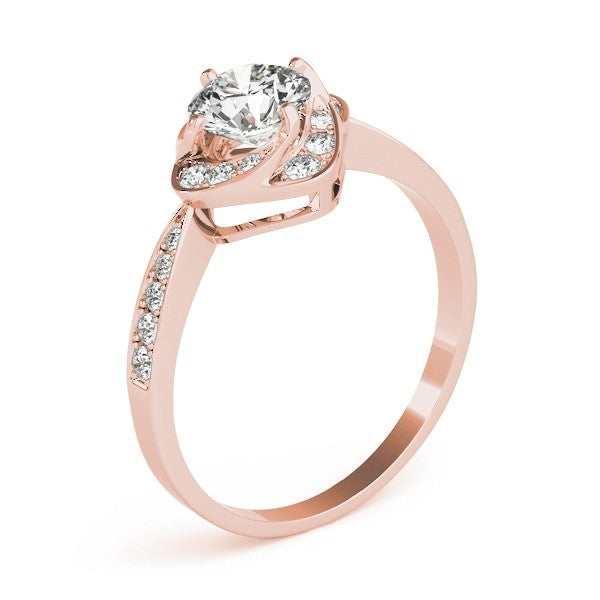 2.00 Ct Lab-Grown Diamond Halo Engagement Ring in 18K White Gold