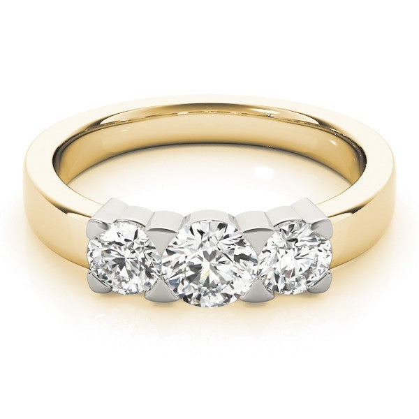 0.50Ct - 2.00Ct DE/VS Platinum Lab Grown Round Diamond Trilogy Engagement Ring
