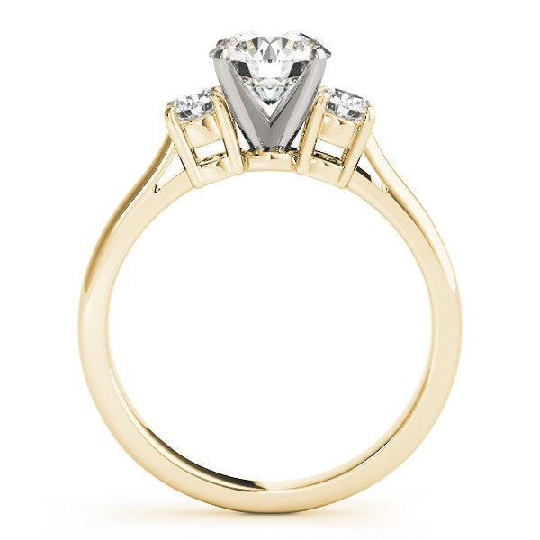 0.50Ct - 2.00Ct DE/VS Lab Grown Round Diamond 3 Stone Engagement Ring Platinum