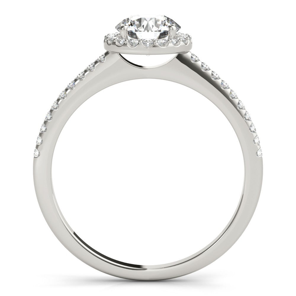 Lab-Grown Diamond 2.00 CT DE/VS Halo Engagement Ring in Platinum