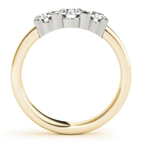 0.50Ct - 2.00Ct DE/VS Platinum Lab Grown Round Diamond Trilogy Engagement Ring