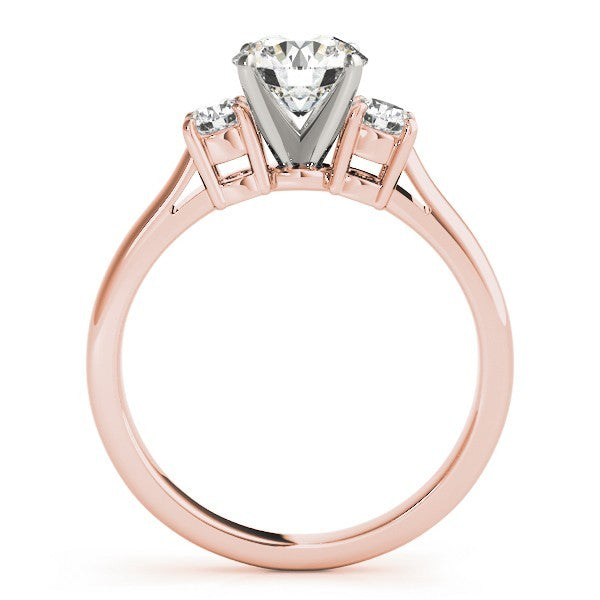 0.50Ct - 2.00Ct DE/VS Lab Grown Round Diamond 3 Stone Engagement Ring Platinum