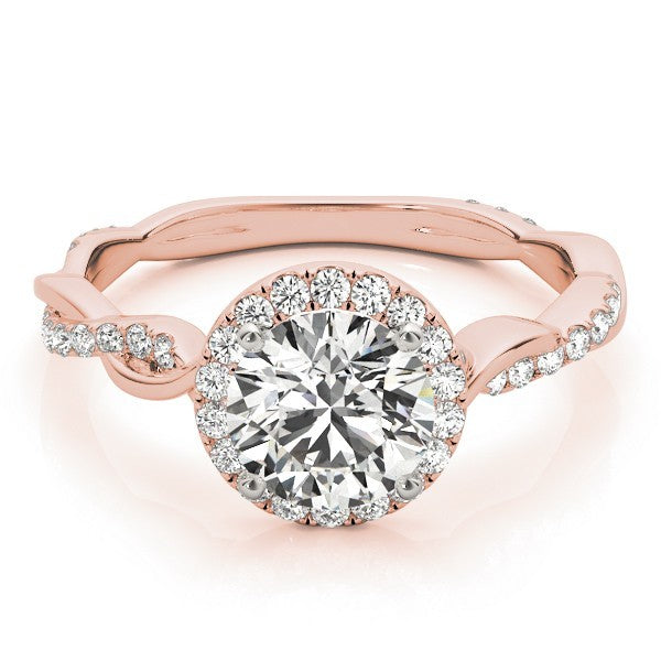 Lab-Grown Diamond 2.00 CT DE/VS Halo Engagement Ring in Platinum.