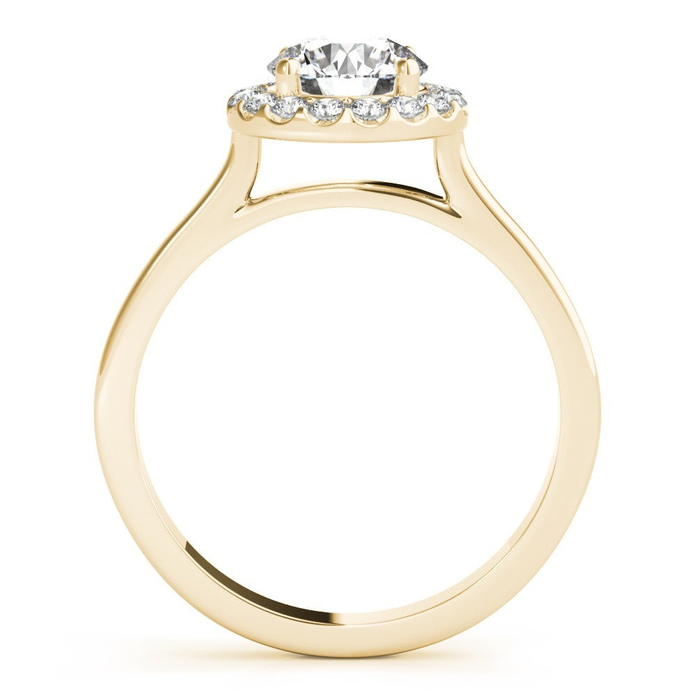 Lab-Grown Diamond Halo Engagement Ring in Platinum 2.00 Ct DE/VS