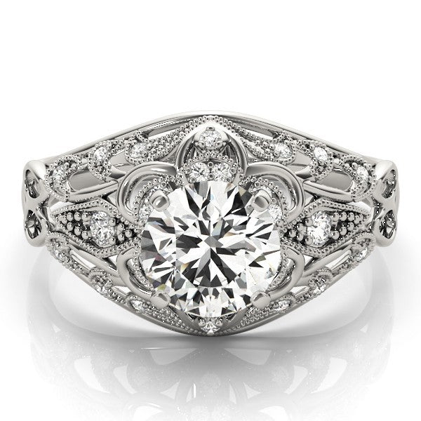 2.00Ct DE/VS Lab Grown Round Diamond Halo Engagement Ring 18K Yellow Gold