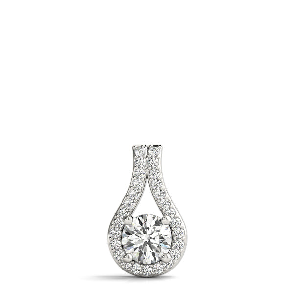 Natural Round 4 Prong Solitaire Pendant Ð Classic Elegance