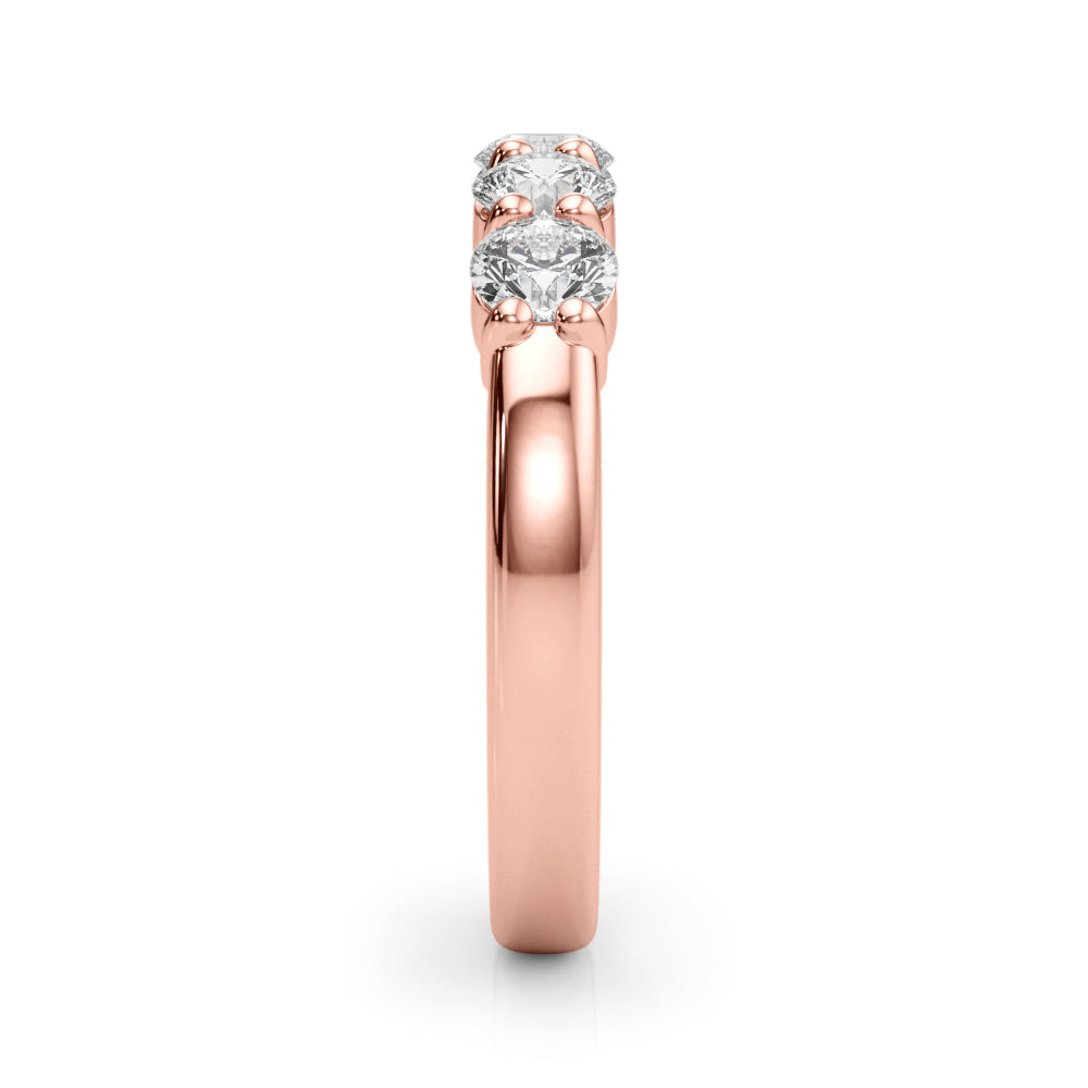 5-Stone Lab-Grown Diamond Ring Ð Timeless Symbol of Love with Brilliant DE Color, VVS Clarity Diamonds in an Elegant Shared U-Prong Setting