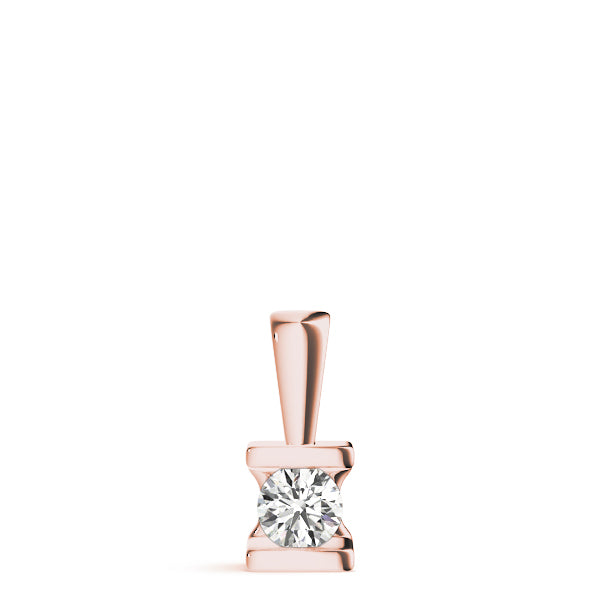 0.20 Ct To 2.00 Ct Natural Round Cut Solitaire Diamond Pendant