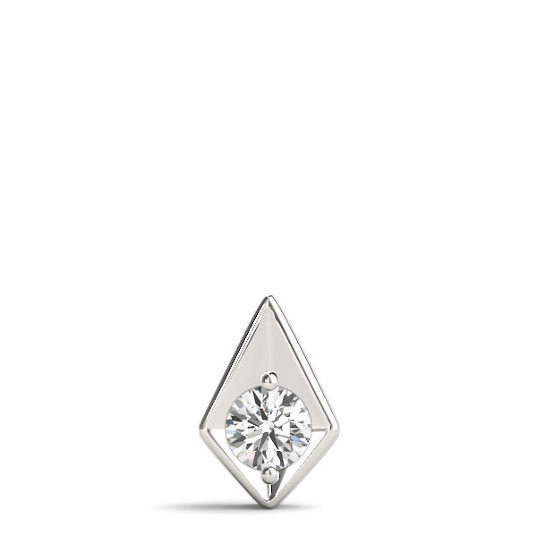 0.20 Ct To 2.00 Ct Round Shape Diamond Triangular Necklace