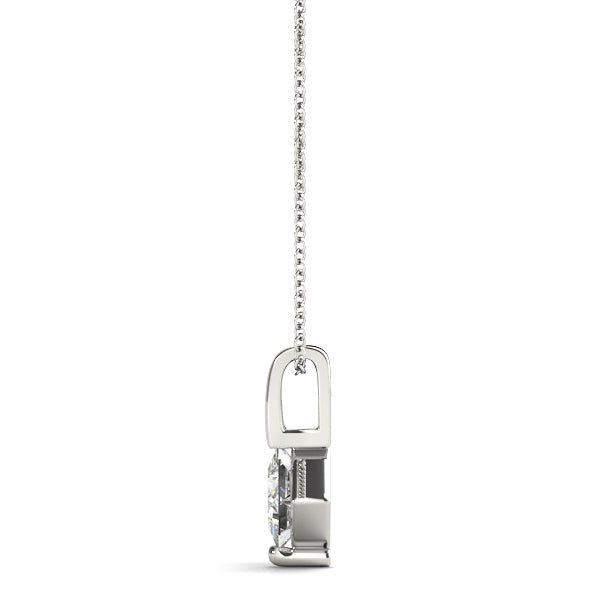 Lab-Grown D-VVS Princess-Cut Diamond Necklace Pendant For Women