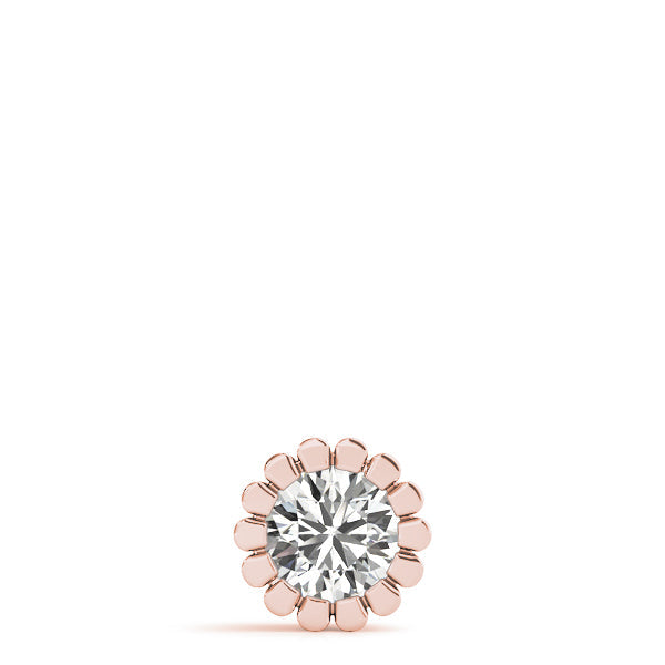 0.20 Ct To 2.00 Ct Natural Round Diamond Flower Shape Pendant