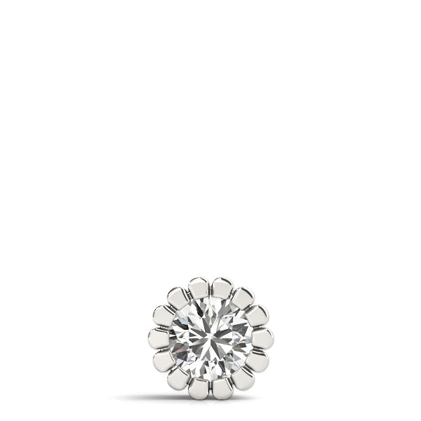 0.20 Ct To 2.00 Ct Natural Round Diamond Flower Shape Pendant