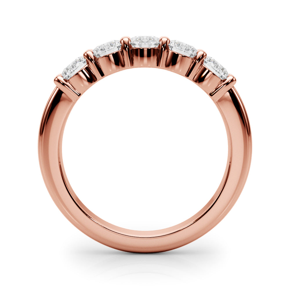 5-Stone Lab-Grown Diamond Ring Ð Timeless Symbol of Love with Brilliant DE Color, VVS Clarity Diamonds in an Elegant Shared U-Prong Setting