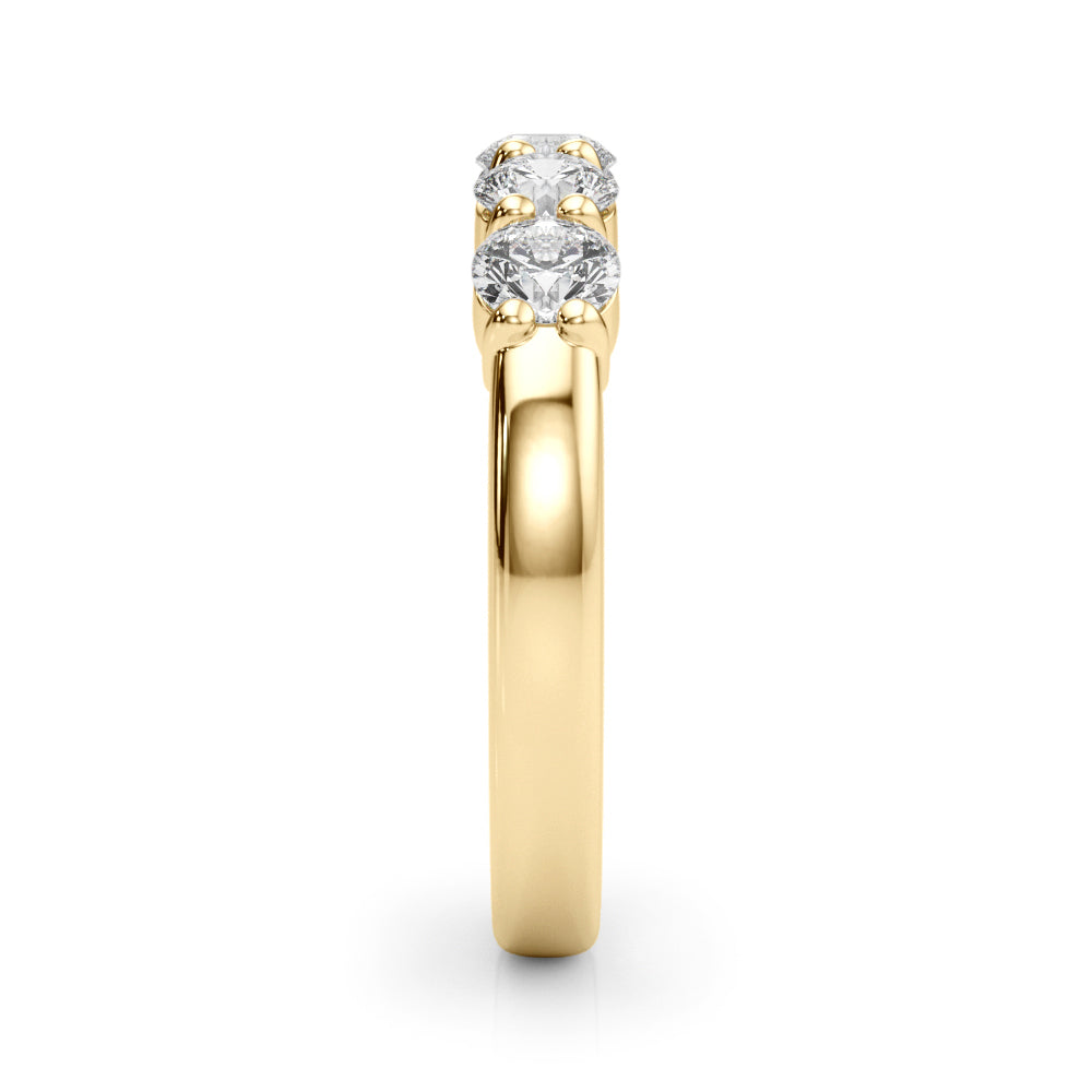 5-Stone Lab-Grown Diamond Ring Ð Timeless Symbol of Love with Brilliant DE Color, VVS Clarity Diamonds in an Elegant Shared U-Prong Setting