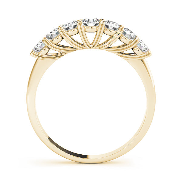 D/VVS Round Lab Grown Diamond 7 Stone Prong Set  Engagement Ring Gift for Her