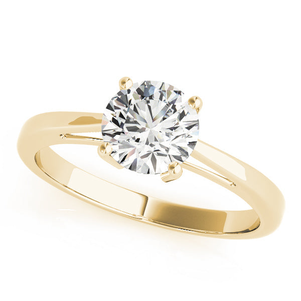 IGI Lab-Grown Round Cut D-VVS Diamond Claw Setting Engagement Ring.