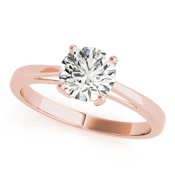 IGI Lab-Grown Round Cut D-VVS Diamond Claw Setting Engagement Ring.