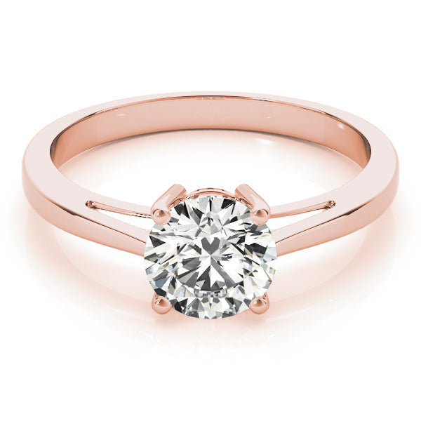 IGI Lab-Grown Round Cut D-VVS Diamond Claw Setting Engagement Ring.
