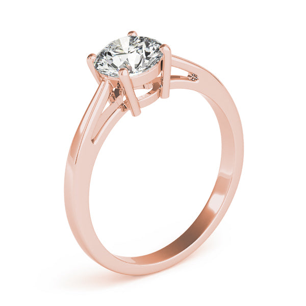 IGI Lab-Grown Round Cut D-VVS Diamond Claw Setting Engagement Ring.