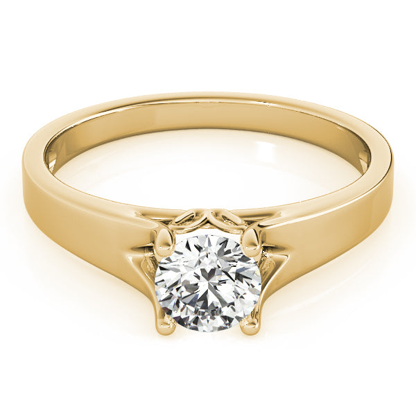 IGI Lab-Grown Round Cut Diamond Four-prong Engagement Ring Gift for Her.