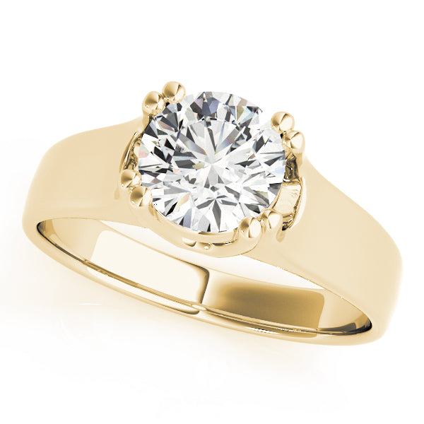 IGI Lab-Grown Round Cut Diamond 8-Prong  Engagement Ring Gift for Her.