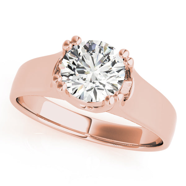IGI Lab-Grown Round Cut Diamond 8-Prong  Engagement Ring Gift for Her.