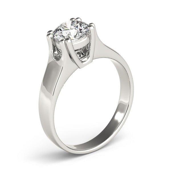 IGI Lab-Grown Round Cut Diamond 8-Prong  Engagement Ring Gift for Her.