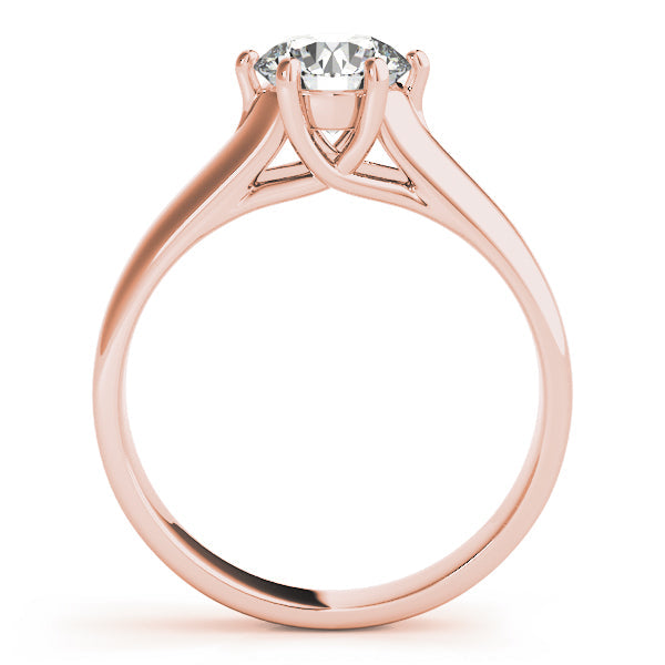 IGI Lab-Grown Round Cut Diamond Solitaire Engagement Ring Gift for Her.